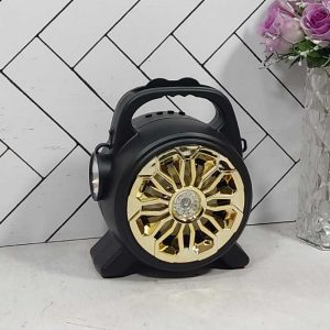 اسپیکر ۴ اینچ MH-88BT شارژی مشکی بلوتوث RGB میکروفن فلش AUX چراغ قوه دسته حمل آکبند